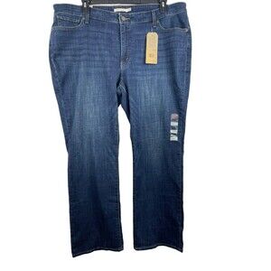Levi Strauss Signature Classic Bootcut 24 W M Medium Wash Denim Jeans NWT